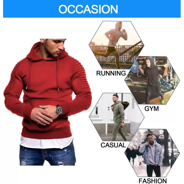 COOFANDY Men's Workout Hoodie Lightweight Gym Athletic Sweatshirt Fashion Pullover Hooded With Pocket