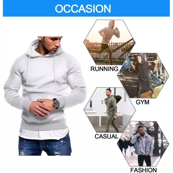 COOFANDY Men's Workout Hoodie Lightweight Gym Athletic Sweatshirt Fashion Pullover Hooded With Pocket