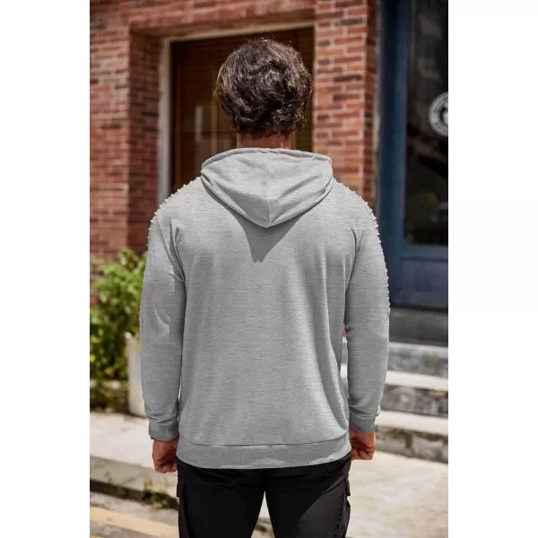 COOFANDY Men's Workout Hoodie Lightweight Gym Athletic Sweatshirt Fashion Pullover Hooded With Pocket