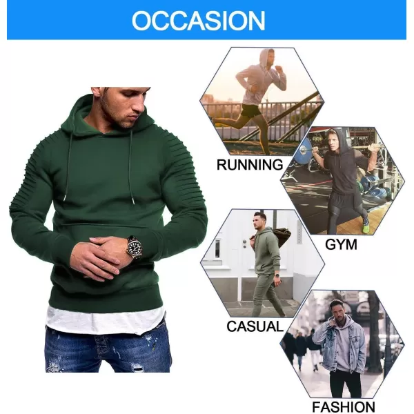 COOFANDY Men's Workout Hoodie Lightweight Gym Athletic Sweatshirt Fashion Pullover Hooded With Pocket