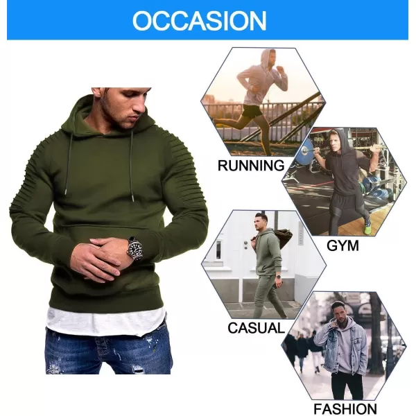 COOFANDY Men's Workout Hoodie Lightweight Gym Athletic Sweatshirt Fashion Pullover Hooded With Pocket