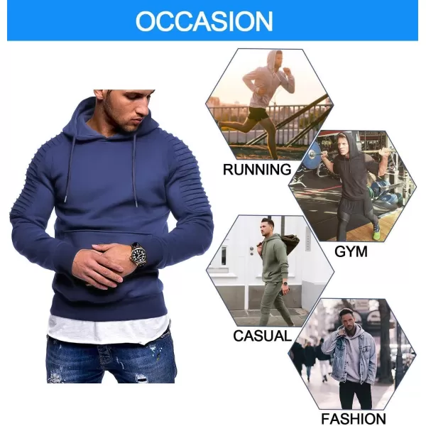 COOFANDY Men's Workout Hoodie Lightweight Gym Athletic Sweatshirt Fashion Pullover Hooded With Pocket