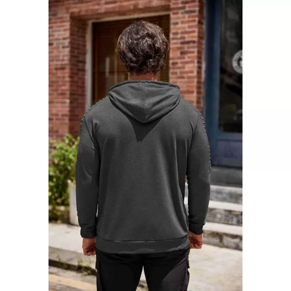 COOFANDY Men's Workout Hoodie Lightweight Gym Athletic Sweatshirt Fashion Pullover Hooded With Pocket