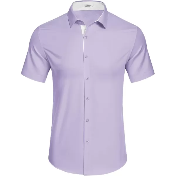COOFANDY Men's Wrinkle Free Business Dress Shirts Short Sleeve Button Down Shirts
