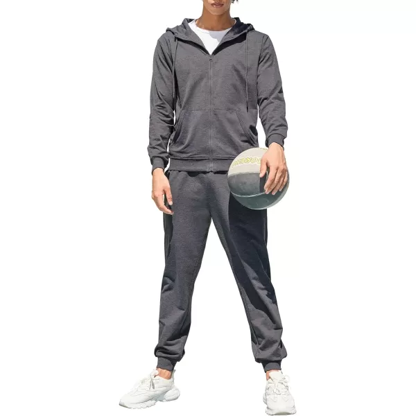 COOFANDY Sweatsuits for Men 2 Piece tracksuit Sets Full Zip Hoodie Sweatpants for Men Casual Sports Jogging Suits S-4XL