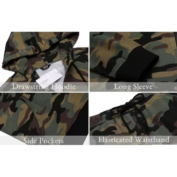 COOFANDY Sweatsuits for Men 2 Piece tracksuit Sets Full Zip Hoodie Sweatpants for Men Casual Sports Jogging Suits S-4XL