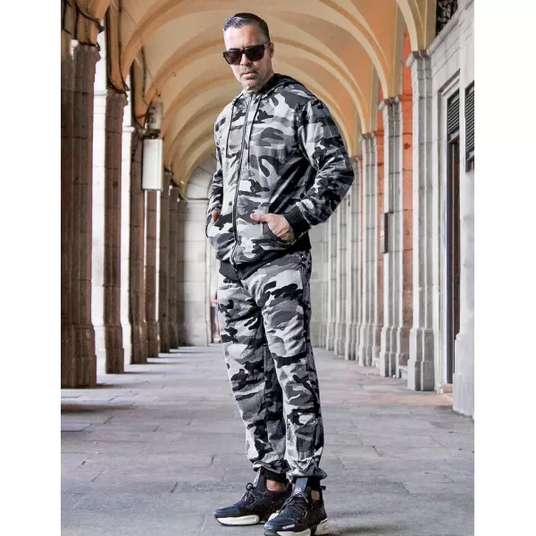 COOFANDY Sweatsuits for Men 2 Piece tracksuit Sets Full Zip Hoodie Sweatpants for Men Casual Sports Jogging Suits S-4XL