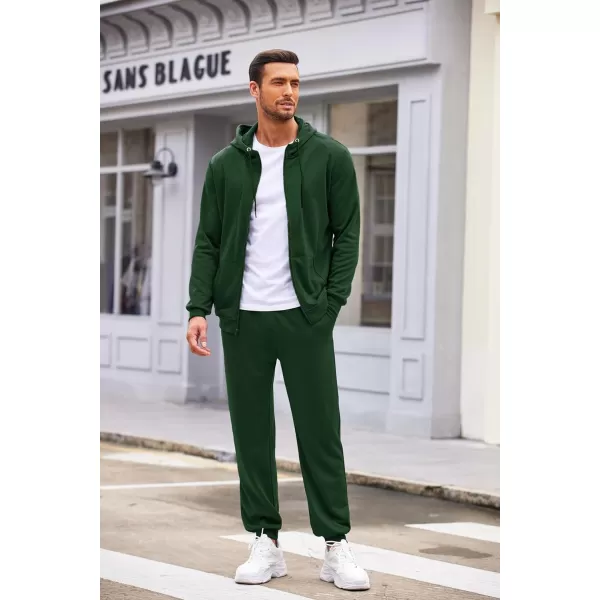 COOFANDY Sweatsuits for Men 2 Piece tracksuit Sets Full Zip Hoodie Sweatpants for Men Casual Sports Jogging Suits S-4XL