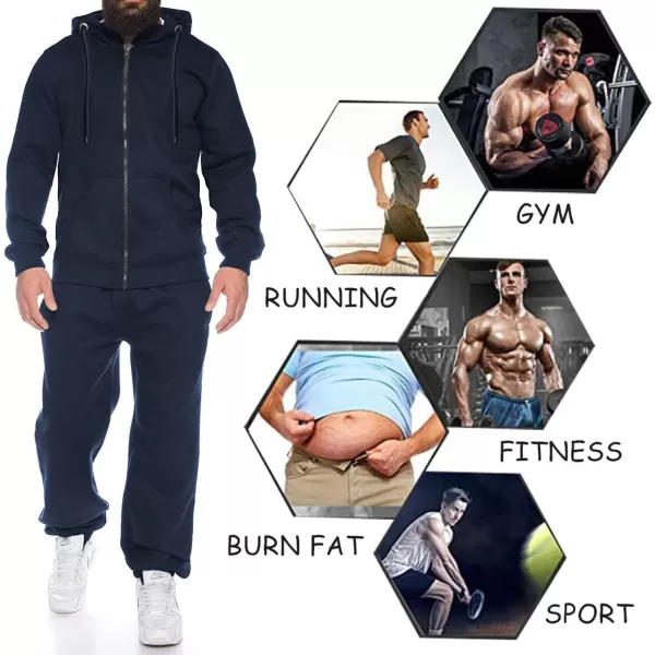 COOFANDY Sweatsuits for Men 2 Piece tracksuit Sets Full Zip Hoodie Sweatpants for Men Casual Sports Jogging Suits S-4XL