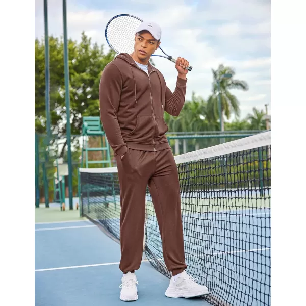 COOFANDY Sweatsuits for Men 2 Piece tracksuit Sets Full Zip Hoodie Sweatpants for Men Casual Sports Jogging Suits S-4XL