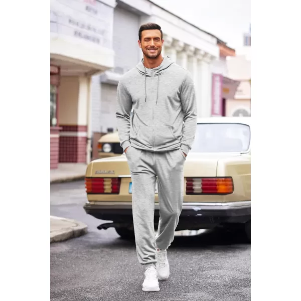 COOFANDY Sweatsuits for Men 2 Piece tracksuit Sets Full Zip Hoodie Sweatpants for Men Casual Sports Jogging Suits S-4XL