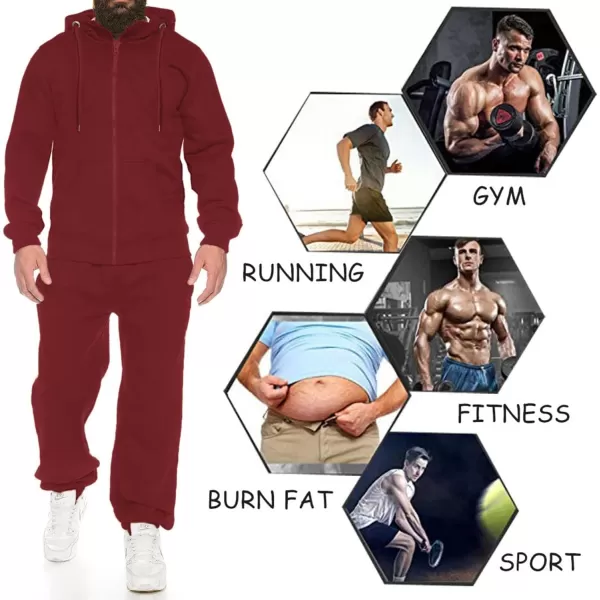 COOFANDY Sweatsuits for Men 2 Piece tracksuit Sets Full Zip Hoodie Sweatpants for Men Casual Sports Jogging Suits S-4XL