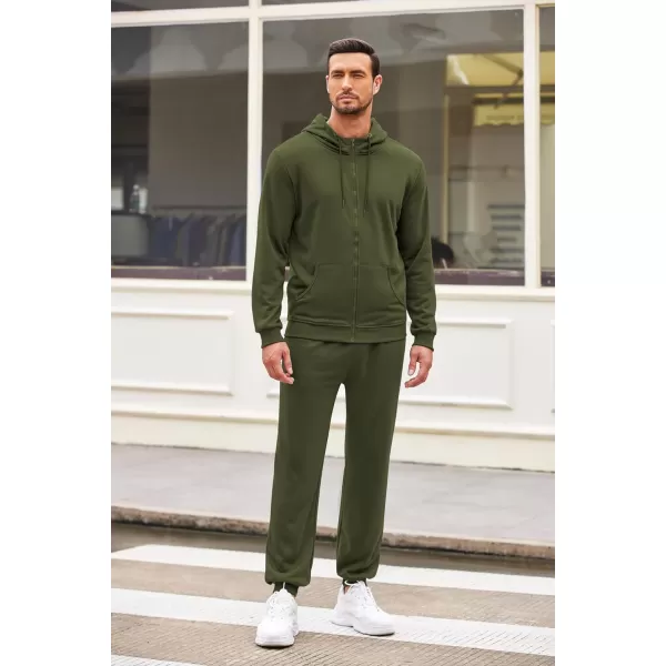 COOFANDY Sweatsuits for Men 2 Piece tracksuit Sets Full Zip Hoodie Sweatpants for Men Casual Sports Jogging Suits S-4XL