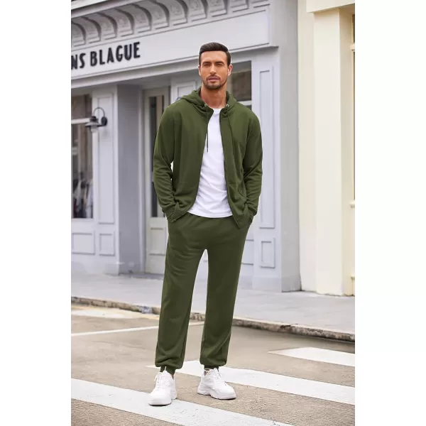 COOFANDY Sweatsuits for Men 2 Piece tracksuit Sets Full Zip Hoodie Sweatpants for Men Casual Sports Jogging Suits S-4XL