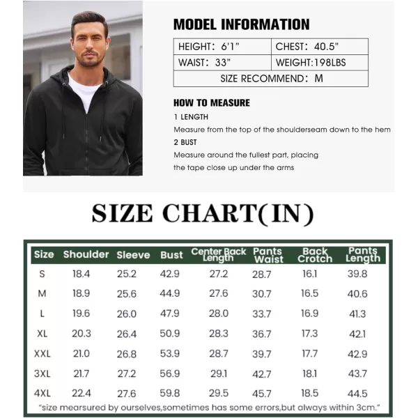 COOFANDY Sweatsuits for Men 2 Piece tracksuit Sets Full Zip Hoodie Sweatpants for Men Casual Sports Jogging Suits S-4XL