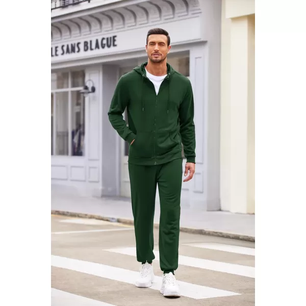 COOFANDY Sweatsuits for Men 2 Piece tracksuit Sets Full Zip Hoodie Sweatpants for Men Casual Sports Jogging Suits S-4XL