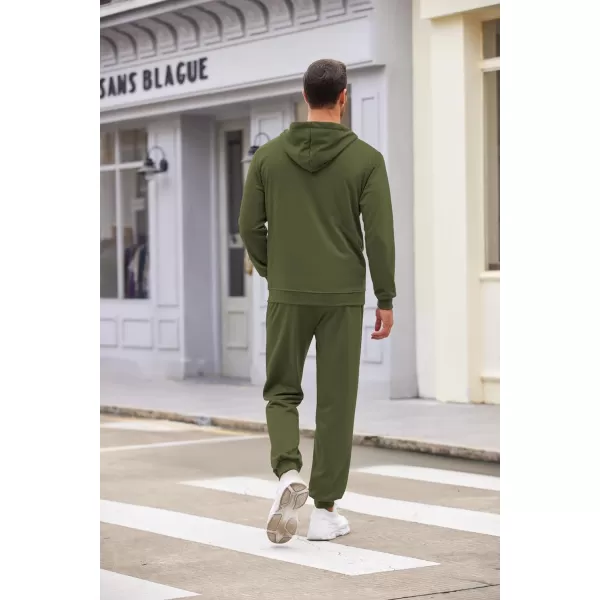 COOFANDY Sweatsuits for Men 2 Piece tracksuit Sets Full Zip Hoodie Sweatpants for Men Casual Sports Jogging Suits S-4XL