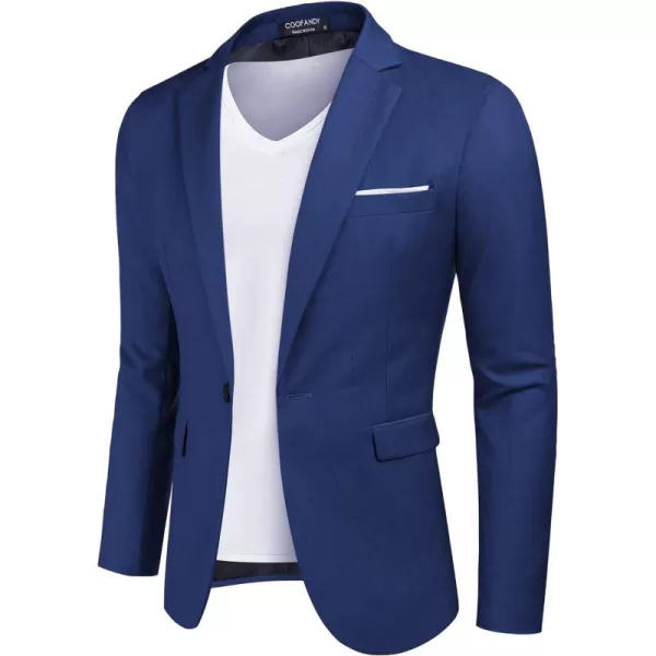 COOFANDY Mens Blazer Sport Coats Casual Slim Fit Suit Jacket Business One Button Blazers