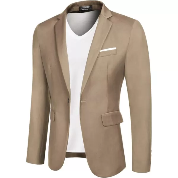 COOFANDY Mens Blazer Sport Coats Casual Slim Fit Suit Jacket Business One Button Blazers