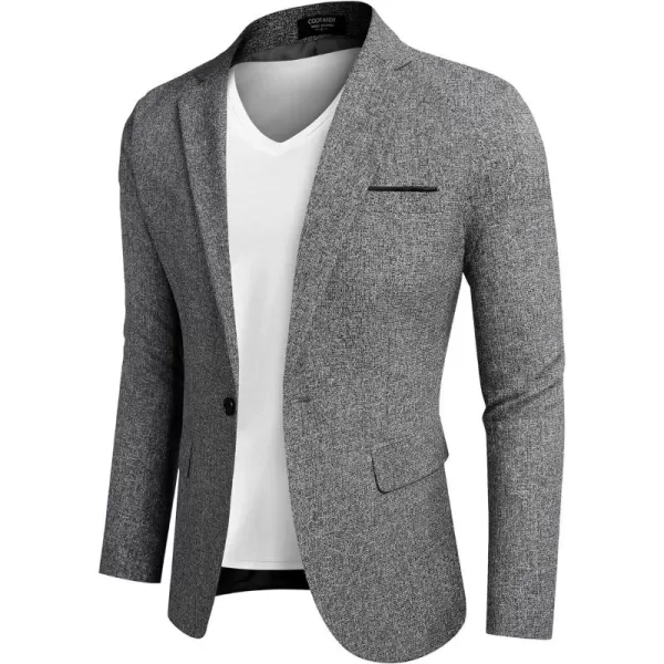 COOFANDY Men's Casual Blazer Suit Jackets Slim Fit One Button Business Sport Coats