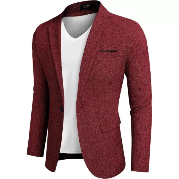 COOFANDY Men's Casual Blazer Suit Jackets Slim Fit One Button Business Sport Coats
