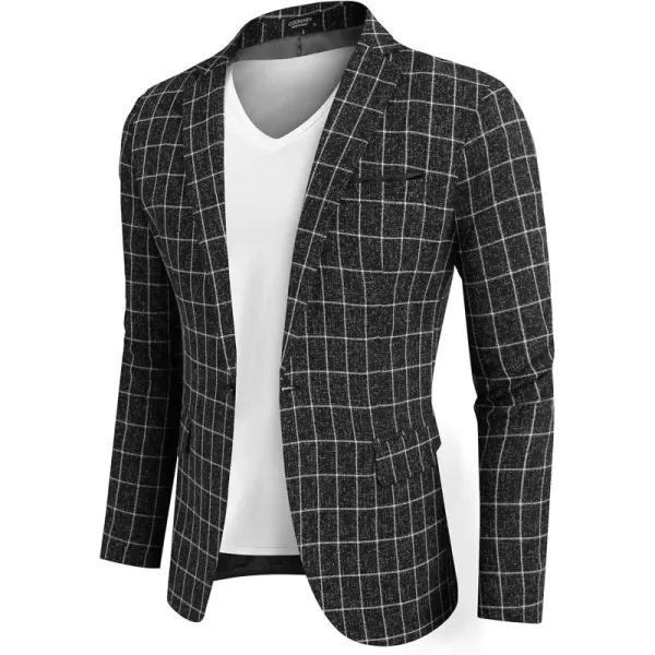 COOFANDY Men's Casual Blazer Suit Jackets Slim Fit One Button Business Sport Coats