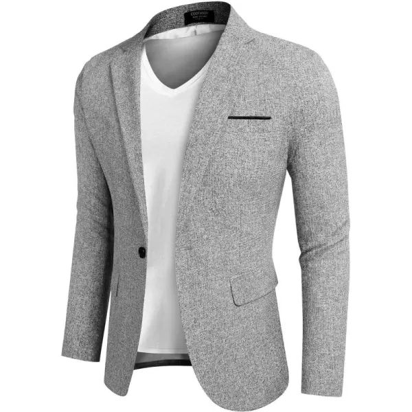 COOFANDY Men's Casual Blazer Suit Jackets Slim Fit One Button Business Sport Coats