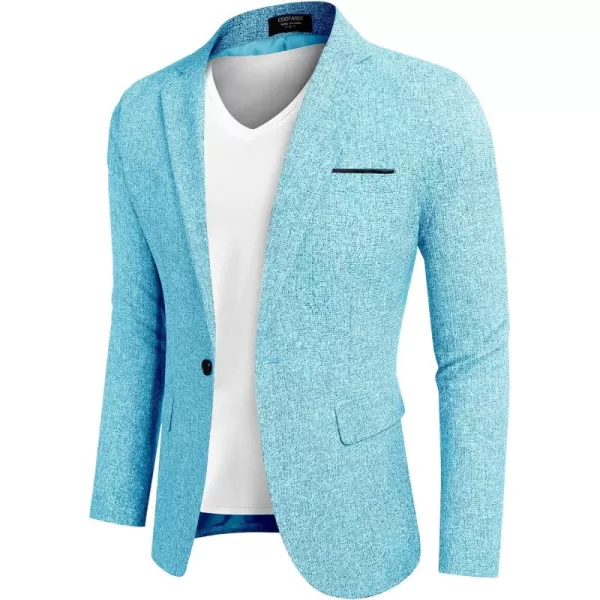 COOFANDY Men's Casual Blazer Suit Jackets Slim Fit One Button Business Sport Coats