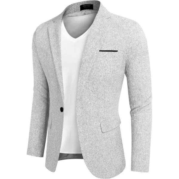 COOFANDY Men's Casual Blazer Suit Jackets Slim Fit One Button Business Sport Coats