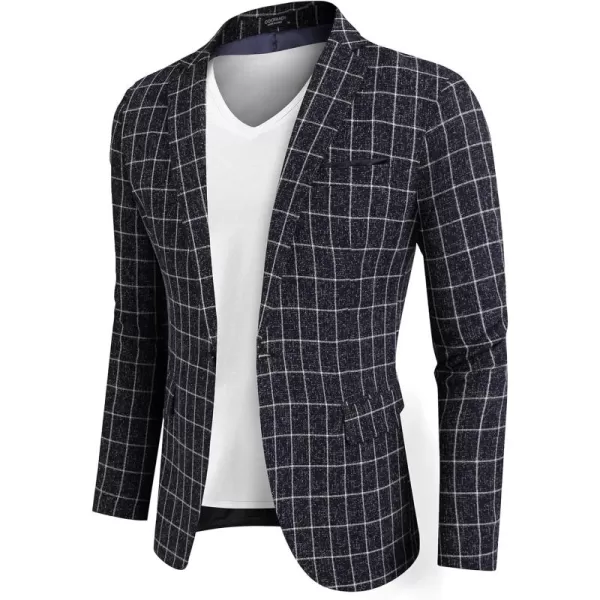 COOFANDY Men's Casual Blazer Suit Jackets Slim Fit One Button Business Sport Coats