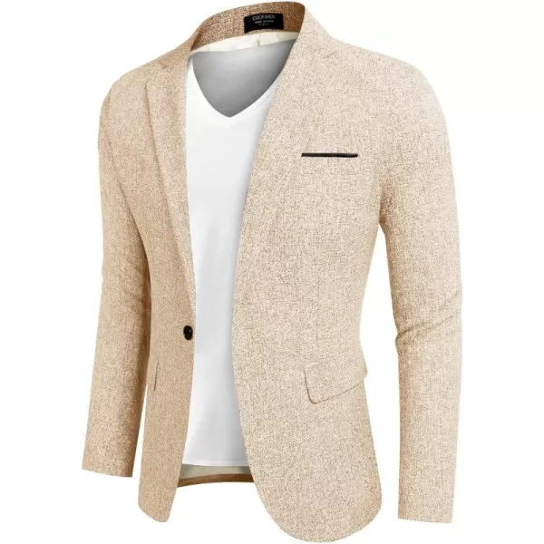 COOFANDY Men's Casual Blazer Suit Jackets Slim Fit One Button Business Sport Coats