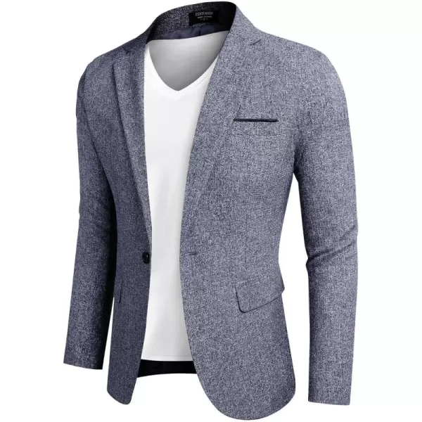 COOFANDY Men's Casual Blazer Suit Jackets Slim Fit One Button Business Sport Coats