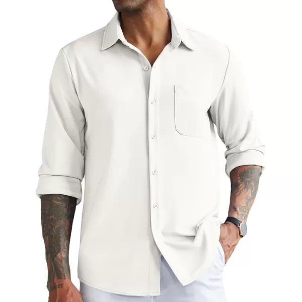 COOFANDY Men's Casual Button Down Shirts Wrinkle Free Long Sleeve Dress Shirts