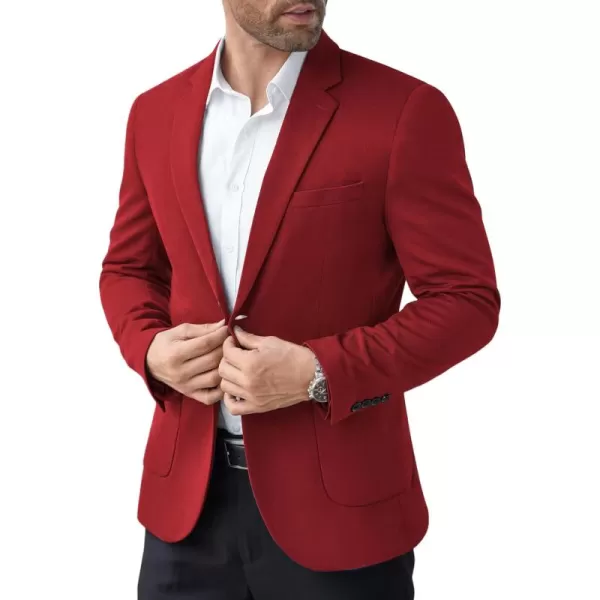 COOFANDY Men's Casual Knit Blazer Suit Jacket Lightweight Sport Coats Two Button