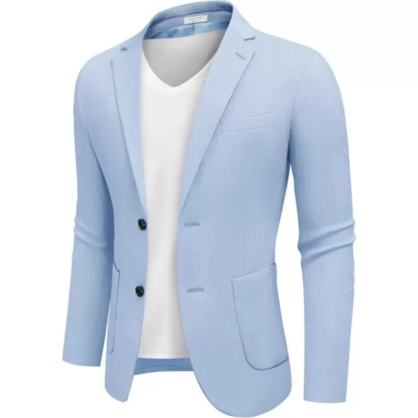 COOFANDY Men's Casual Knit Blazer Suit Jacket Lightweight Sport Coats Two Button
