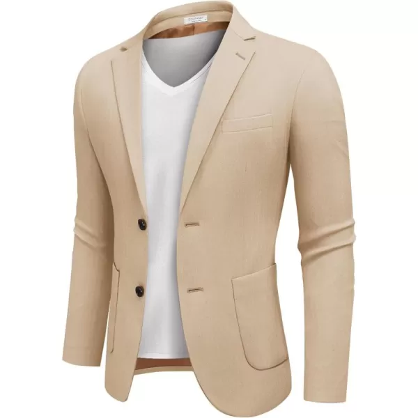 COOFANDY Men's Casual Knit Blazer Suit Jacket Lightweight Sport Coats Two Button