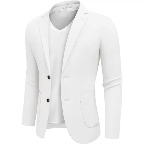 COOFANDY Men's Casual Knit Blazer Suit Jacket Lightweight Sport Coats Two Button