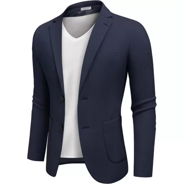 COOFANDY Men's Casual Knit Blazer Suit Jacket Lightweight Sport Coats Two Button