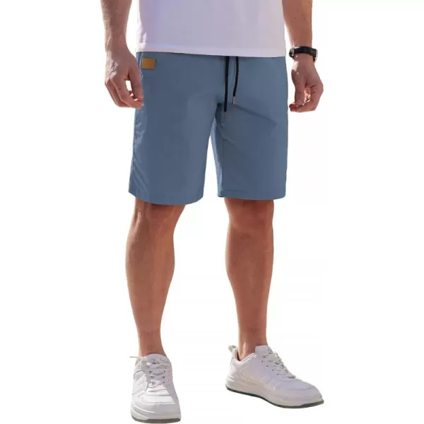 COOFANDY Mens Casual Shorts Stretch Drawstring Summer Beach Shorts Chino Golf Shorts with Pockets