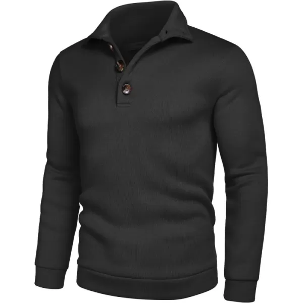 COOFANDY Men's Casual Slim Fit Pullover Sweater Knitted Thermal Sweatshirt