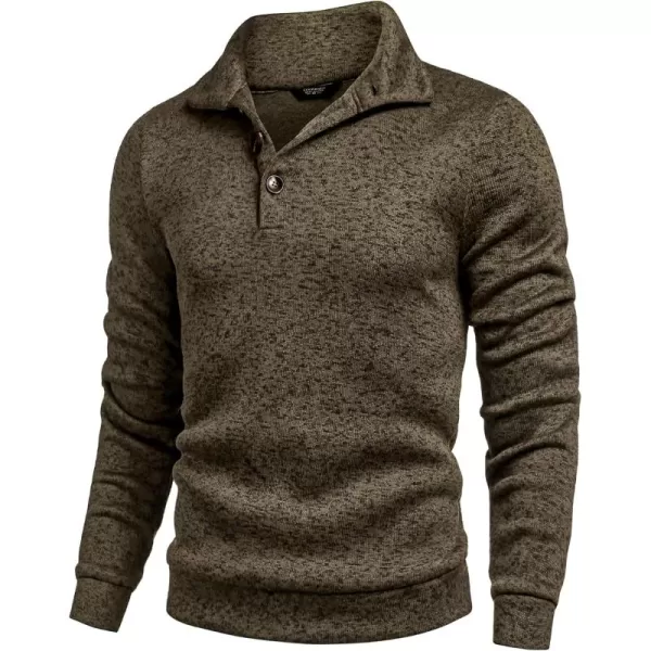 COOFANDY Men's Casual Slim Fit Pullover Sweater Knitted Thermal Sweatshirt