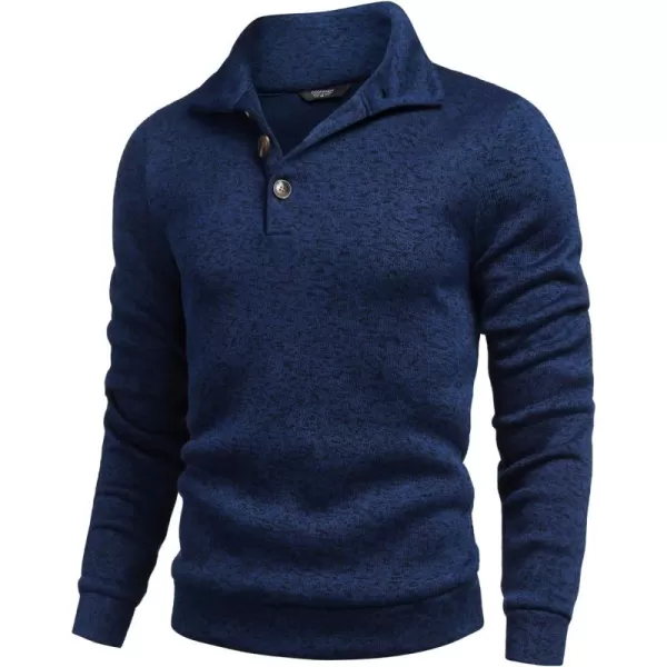 COOFANDY Men's Casual Slim Fit Pullover Sweater Knitted Thermal Sweatshirt