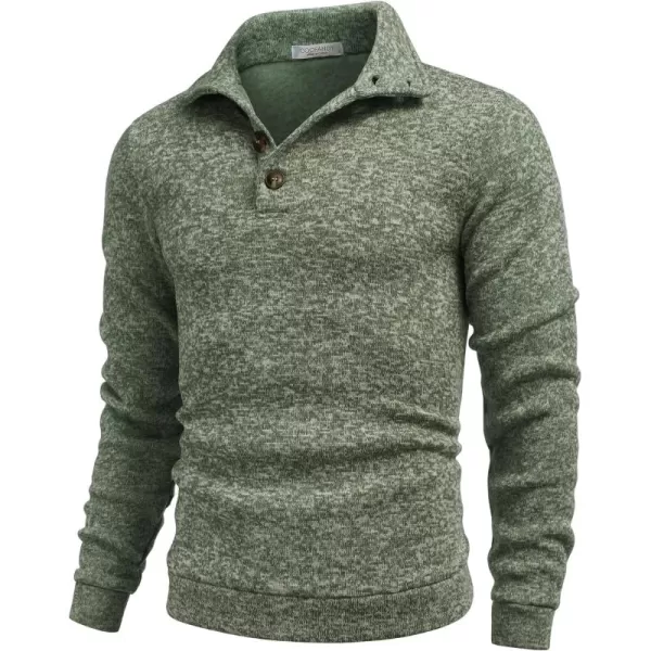 COOFANDY Men's Casual Slim Fit Pullover Sweater Knitted Thermal Sweatshirt