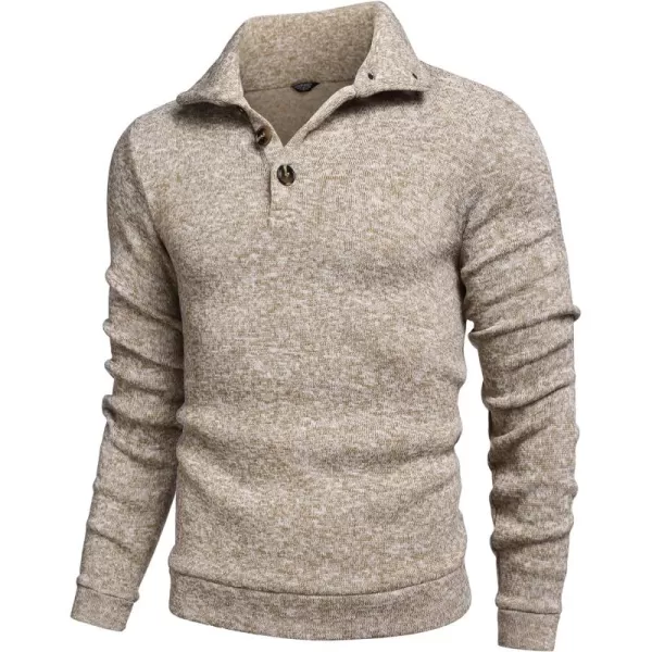 COOFANDY Men's Casual Slim Fit Pullover Sweater Knitted Thermal Sweatshirt