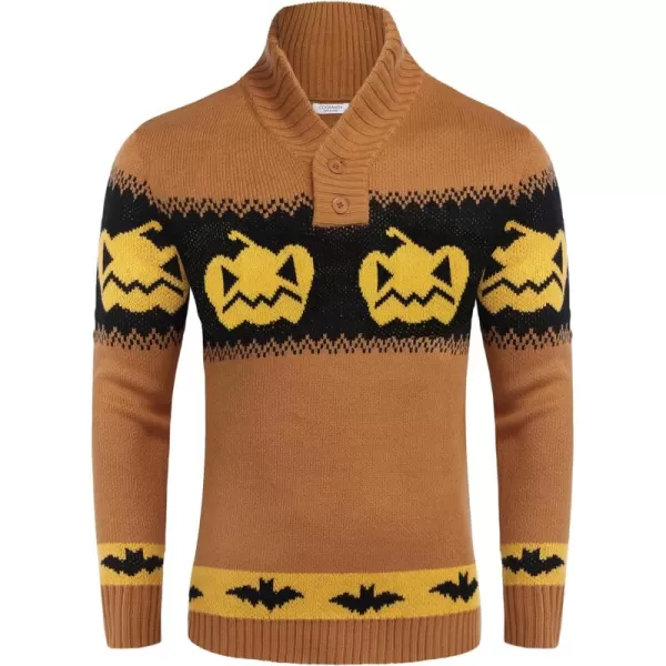 COOFANDY Men's Christmas Sweater Ugly Knitted Xmas Sweaters Casual Snowflake Pullover Knitwear