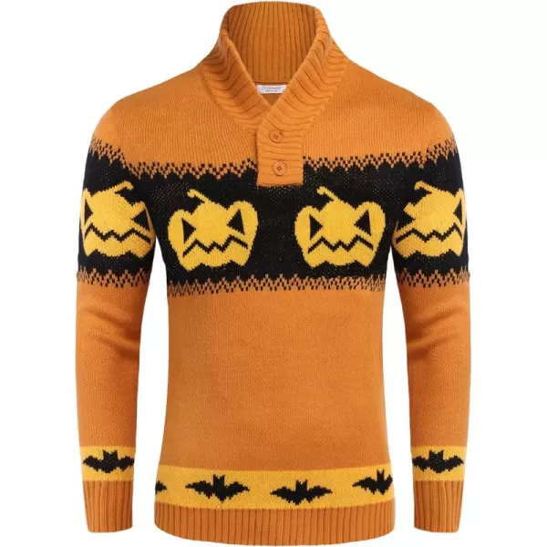 COOFANDY Men's Christmas Sweater Ugly Knitted Xmas Sweaters Casual Snowflake Pullover Knitwear