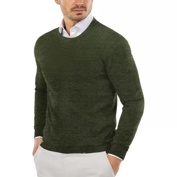 COOFANDY Men's Crew Neck Sweater Slim Fit Lightweight Sweatshirts Knitted Pullover for Casual Or Dressy Wear)