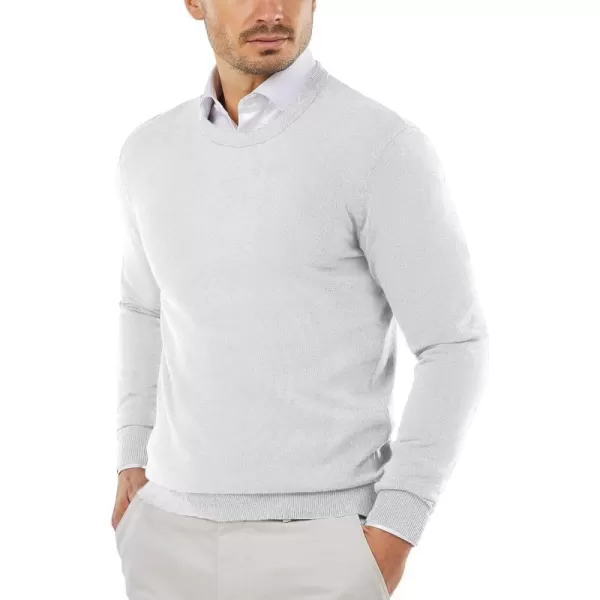 COOFANDY Men's Crew Neck Sweater Slim Fit Lightweight Sweatshirts Knitted Pullover for Casual Or Dressy Wear