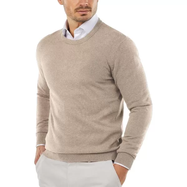 COOFANDY Men's Crew Neck Sweater Slim Fit Lightweight Sweatshirts Knitted Pullover for Casual Or Dressy Wear