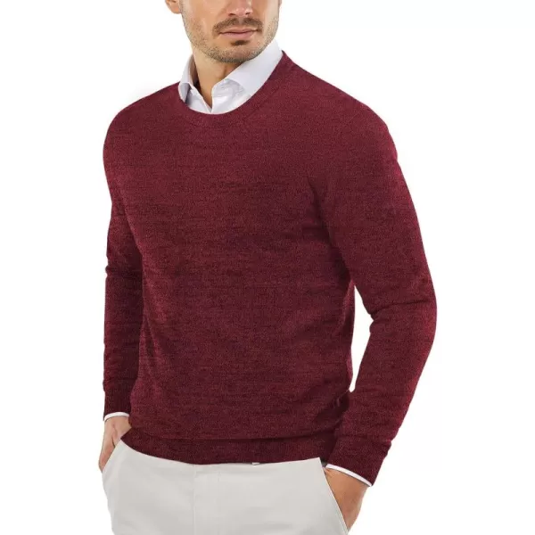 COOFANDY Men's Crew Neck Sweater Slim Fit Lightweight Sweatshirts Knitted Pullover for Casual Or Dressy Wear)